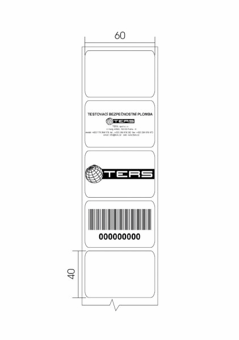 Samolepící etiketa drolící - 6040-500