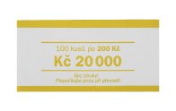 Papírová páska na CZK bankovky 200 Kč