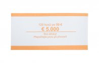 Papírová páska na Euro bankovky 50,-Euro, český potisk