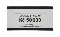 Papírová páska na CZK bankovky 500 Kč