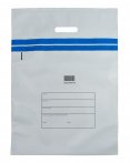LDPE taška s bezpečnostní páskou, (neprůhledná)