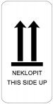 Samolepicí etiketa s nápisem NEKLOPIT 100x70 mm, 500 ks na roli