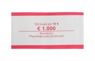 Papírová páska na Euro bankovky 10,-Euro, český potisk