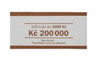 Papírová páska na CZK bankovky 2000 Kč
