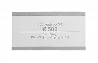 Papírová páska na Euro bankovky 5,-Euro, český potisk